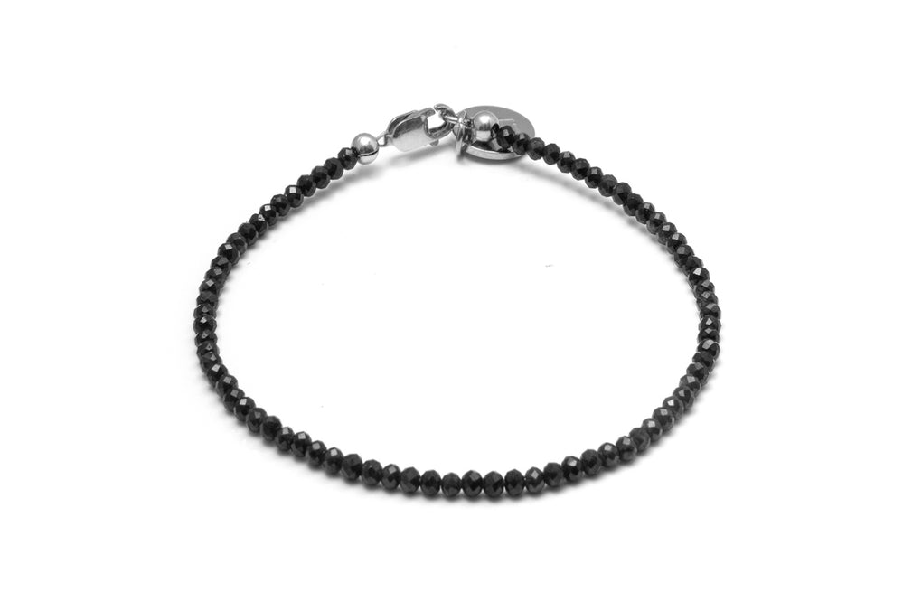SAPHIR MINI GLAM BRACELET - Gemstone Kugelarmband 2mm - versch. Edelsteine/ Silber - CLASSYANDFABULOUS JEWELRY