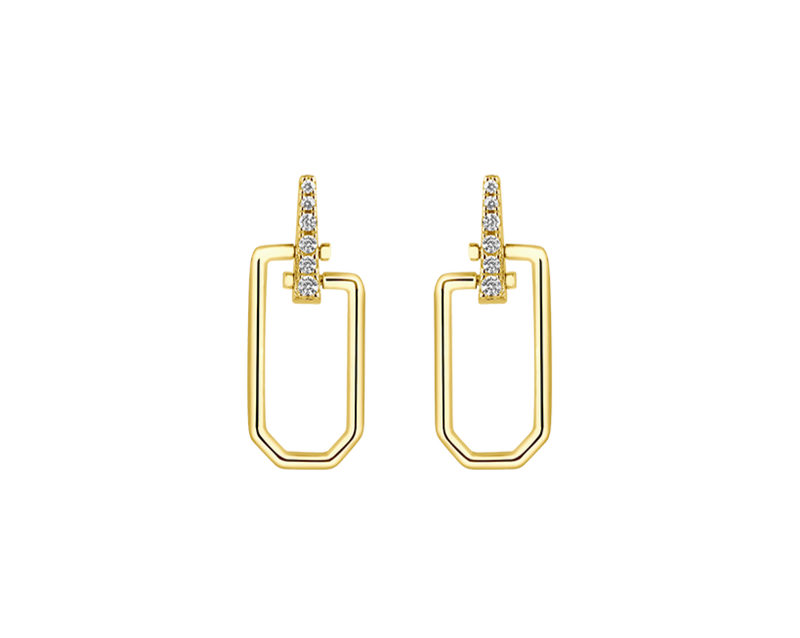 AIMÉE Earrings Plain - Gold