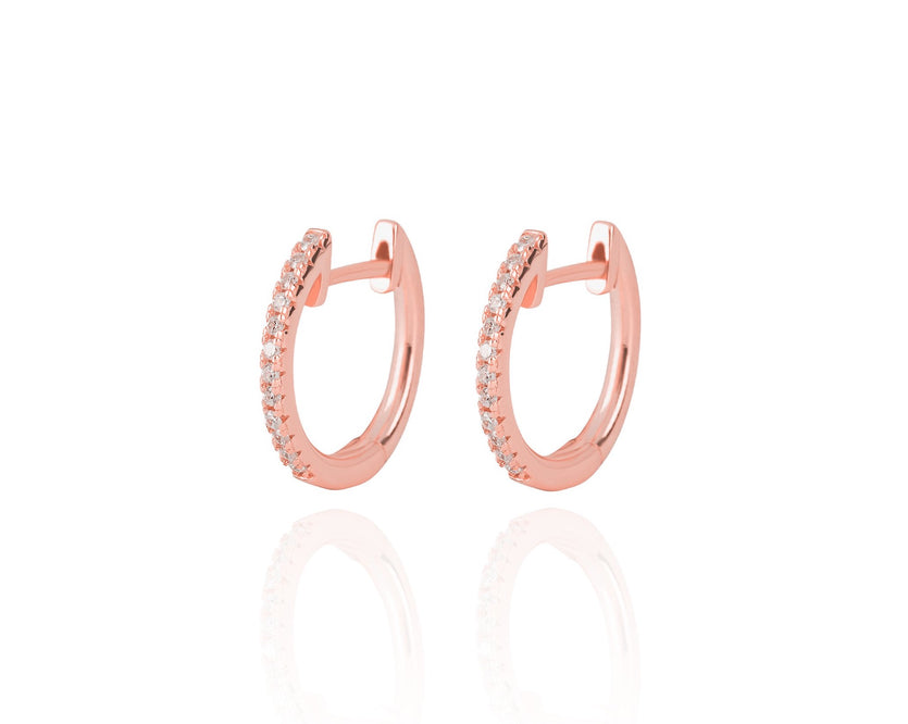 ALEA OVAL HOOPS - Roségold