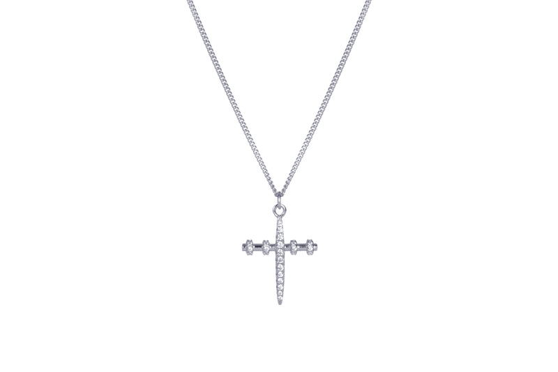 ALIX - THE EXCLUSIVE PM CROSS CHAIN  -  SILBER
