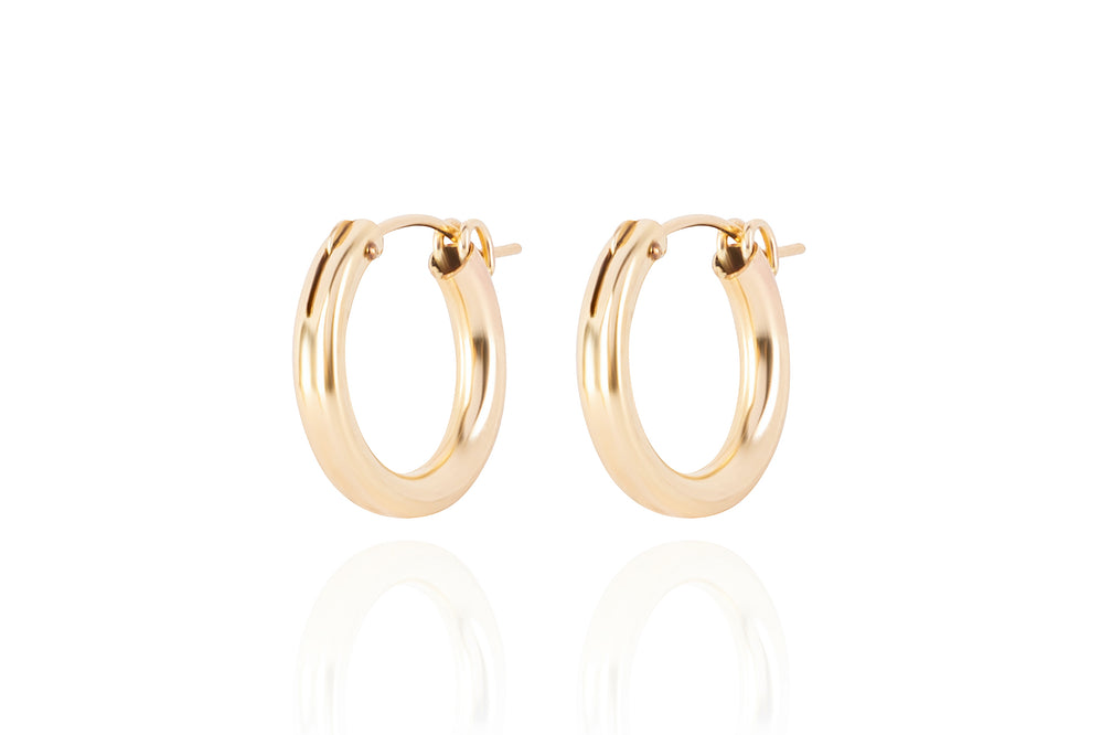The SMALL CLASSY HOOPS - Moderne Creole in verschiedenen Grössen- 14k Gold filled