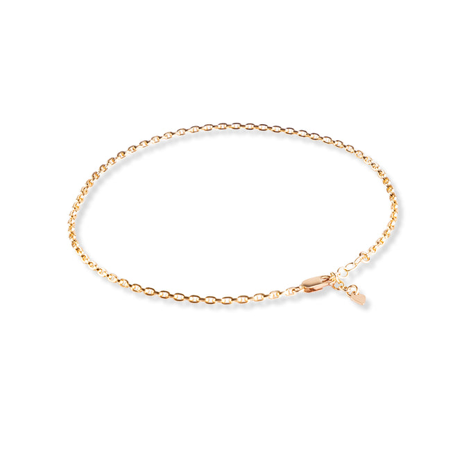 EVELIN MEDIUM ROUND Anklet - Cooles Fusskettchen - Gold