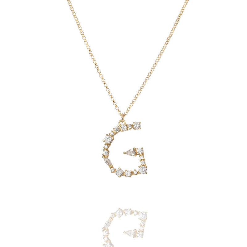 G - Buchstaben Kette - Letter Chain - Gold - SOLD OUT - CLASSYANDFABULOUS JEWELRY