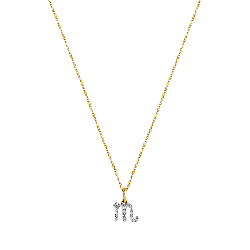 STAR SIGN Chain - Kette mit Sternzeichen aus Diamanten -  Gold
