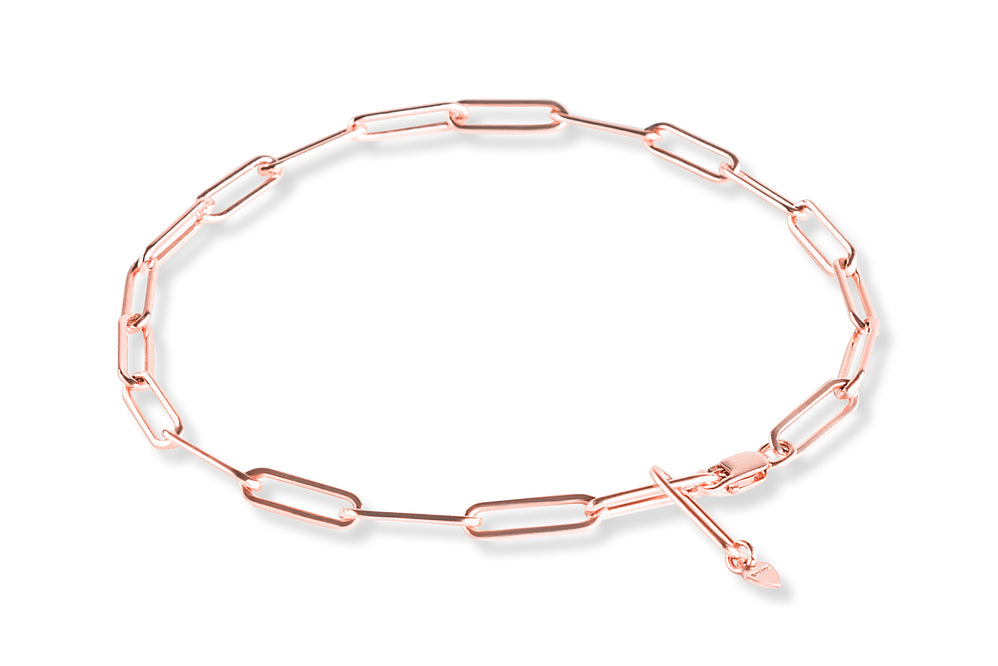 VALDA LARGE Anklet - Cooles Fusskettchen - Roségold