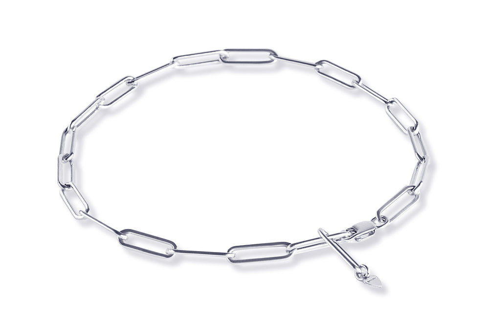 VALDA LARGE Anklet - Cooles Fusskettchen - Silber