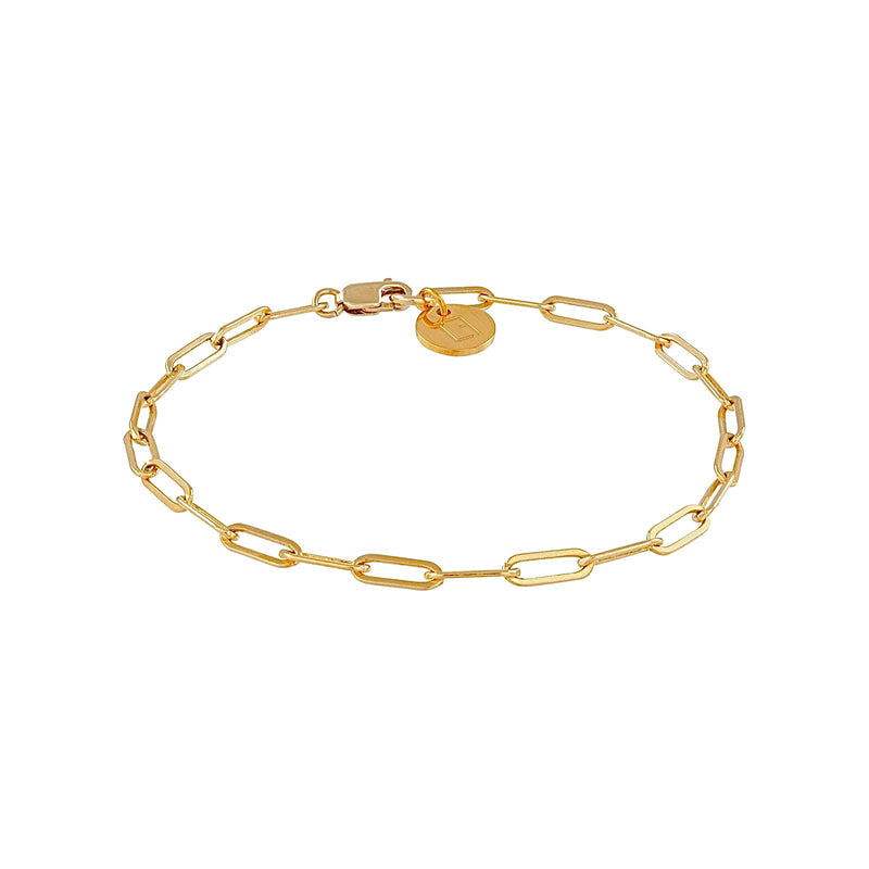 Valda Small Long Link Bracelet - Gliederarmband -  Gold - CLASSYANDFABULOUS JEWELRY
