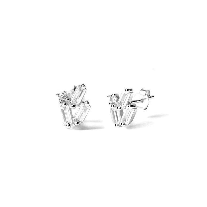 LORA PIN STUD Earrings - Silber - CLASSYANDFABULOUS JEWELRY