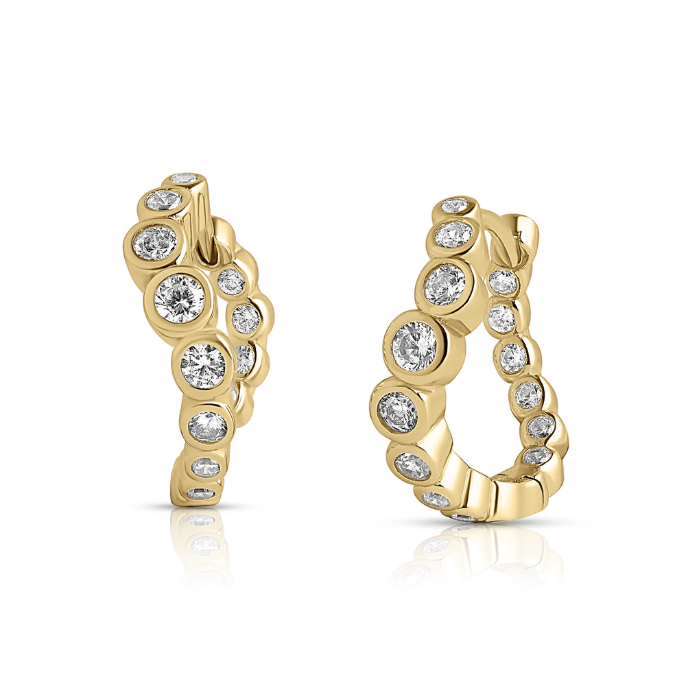 ONDA DI LUSSO - Petite Hoops - Gold