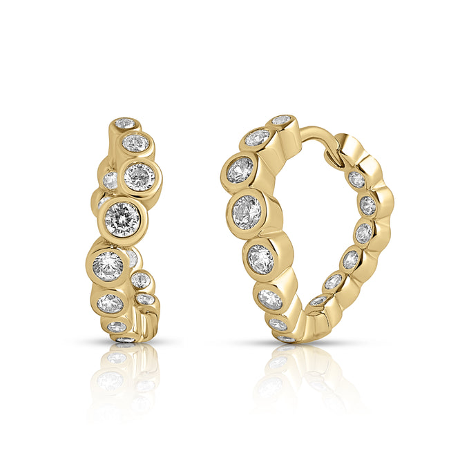 ONDA DI LUSSO - Petite Hoops - Gold