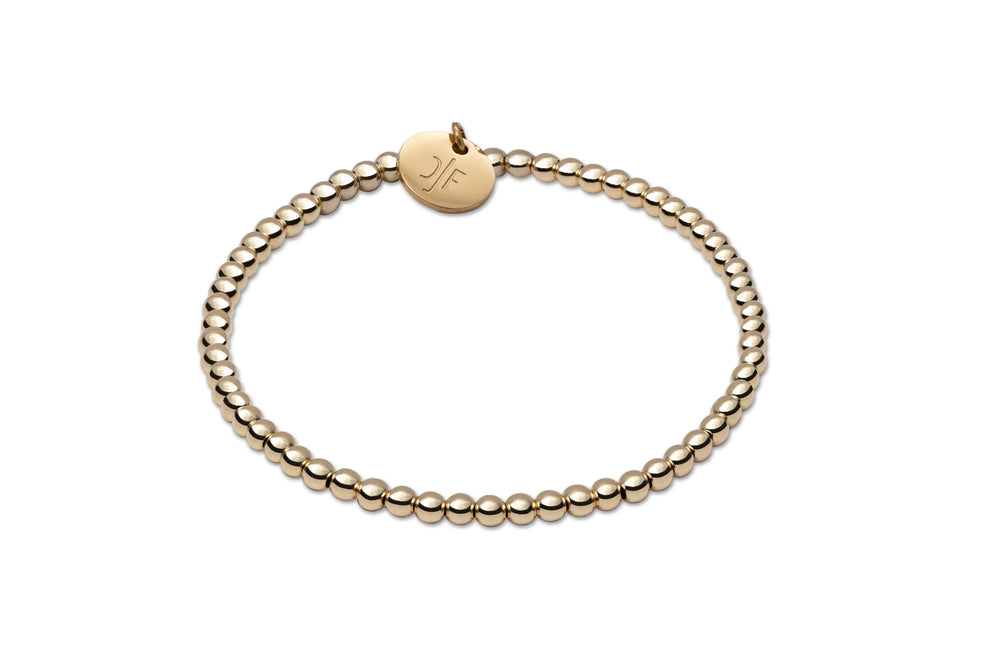 Kugelarmband 3mm - 14k Gold filled / 14k Roségold filled