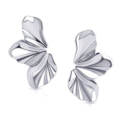 Sculptural Flow Earrings - Silber