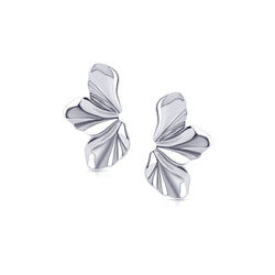 Sculptural Flow Earrings - Silber