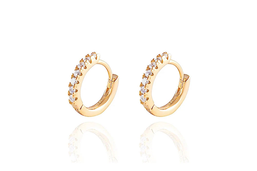 ALEA Baby Hoops - Mini Creolen - 8mm- 14k Gold Vermeil