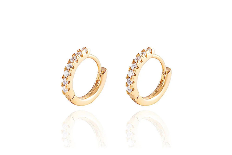 ALEA Baby Hoops - Mini Creolen - 8mm- 14k Gold Vermeil