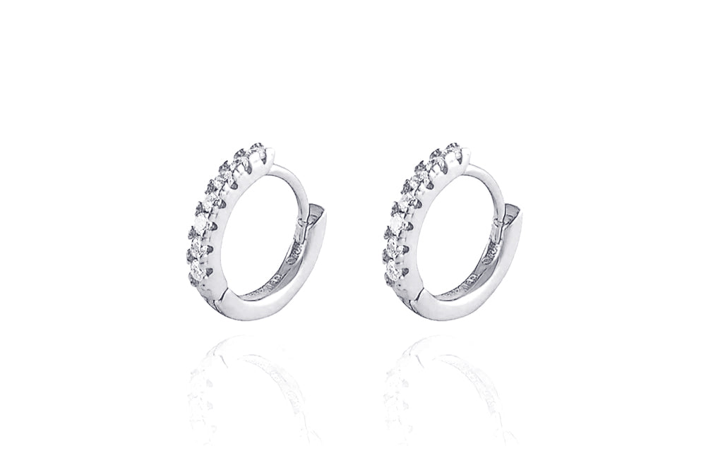 ALEA Baby Hoops - Mini Creolen - 8mm - 925 Silber rhodiniert