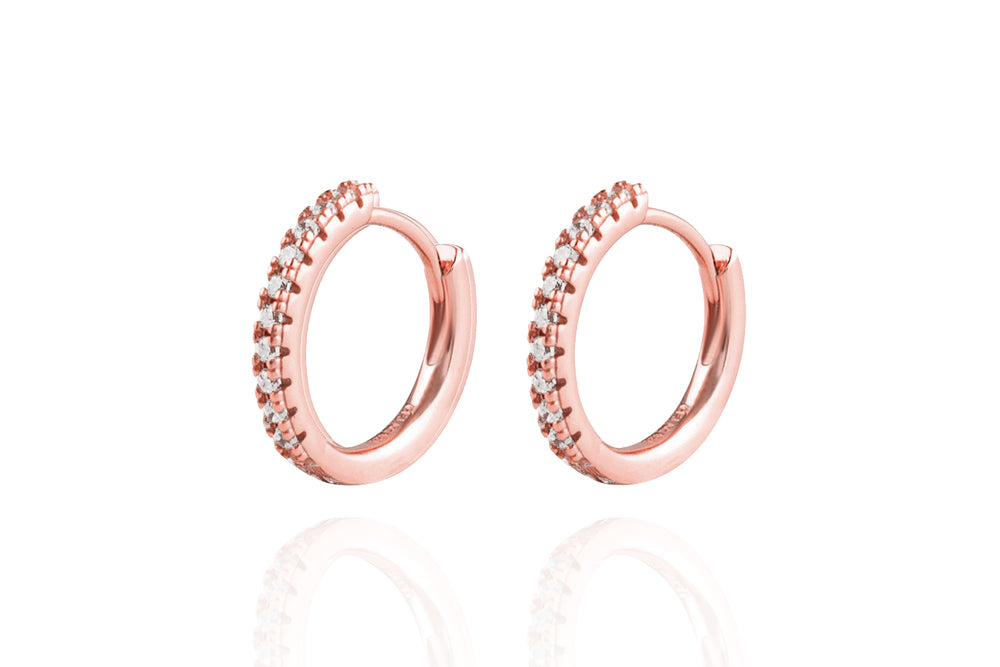 AZALEA Diamond Earring - Mini - Gold/ Roségold