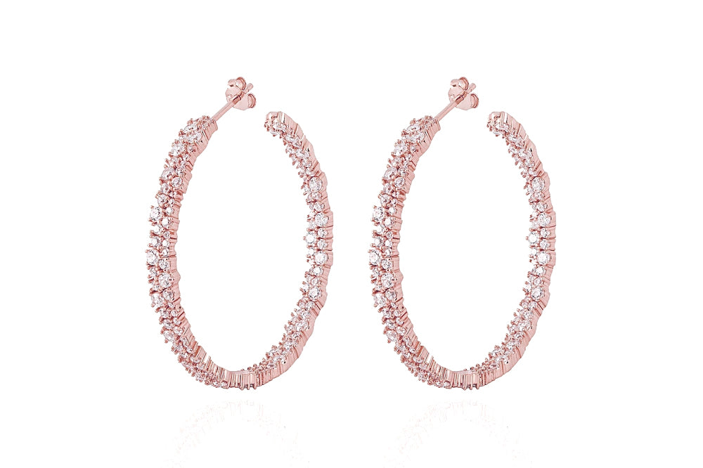 ANAH - DAZZL BIG HOOPS - Roségold - LIMITIERT