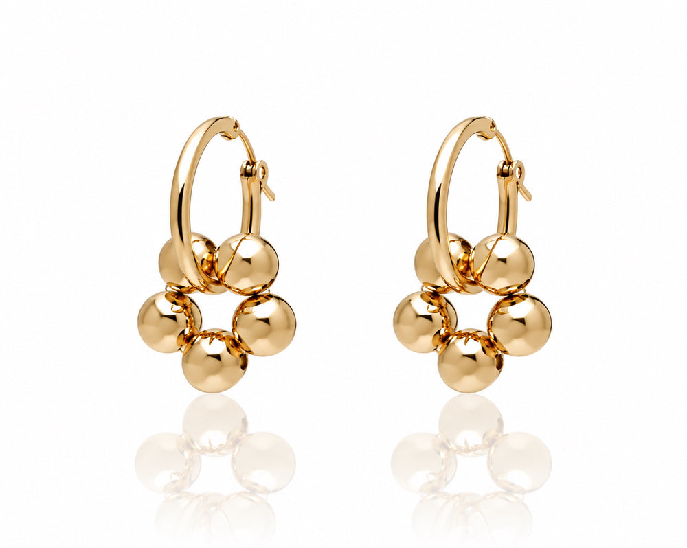AZALEA SMALL Hoops - Gold / Roségold