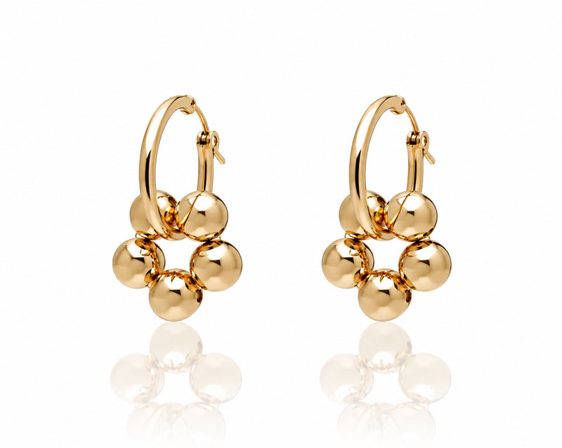 AZALEA SMALL Hoops - Gold / Roségold