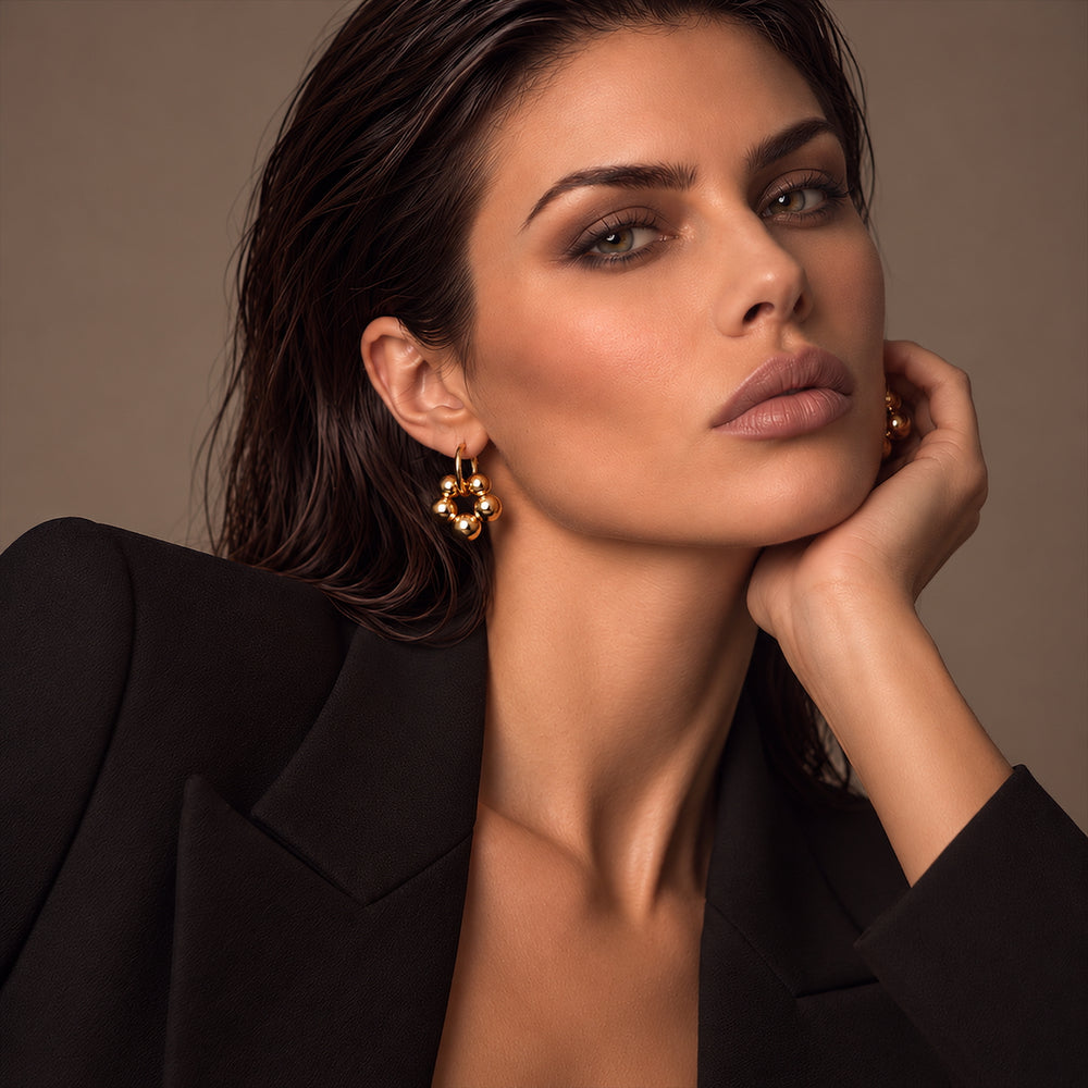 AZALEA SMALL Hoops - Gold / Roségold