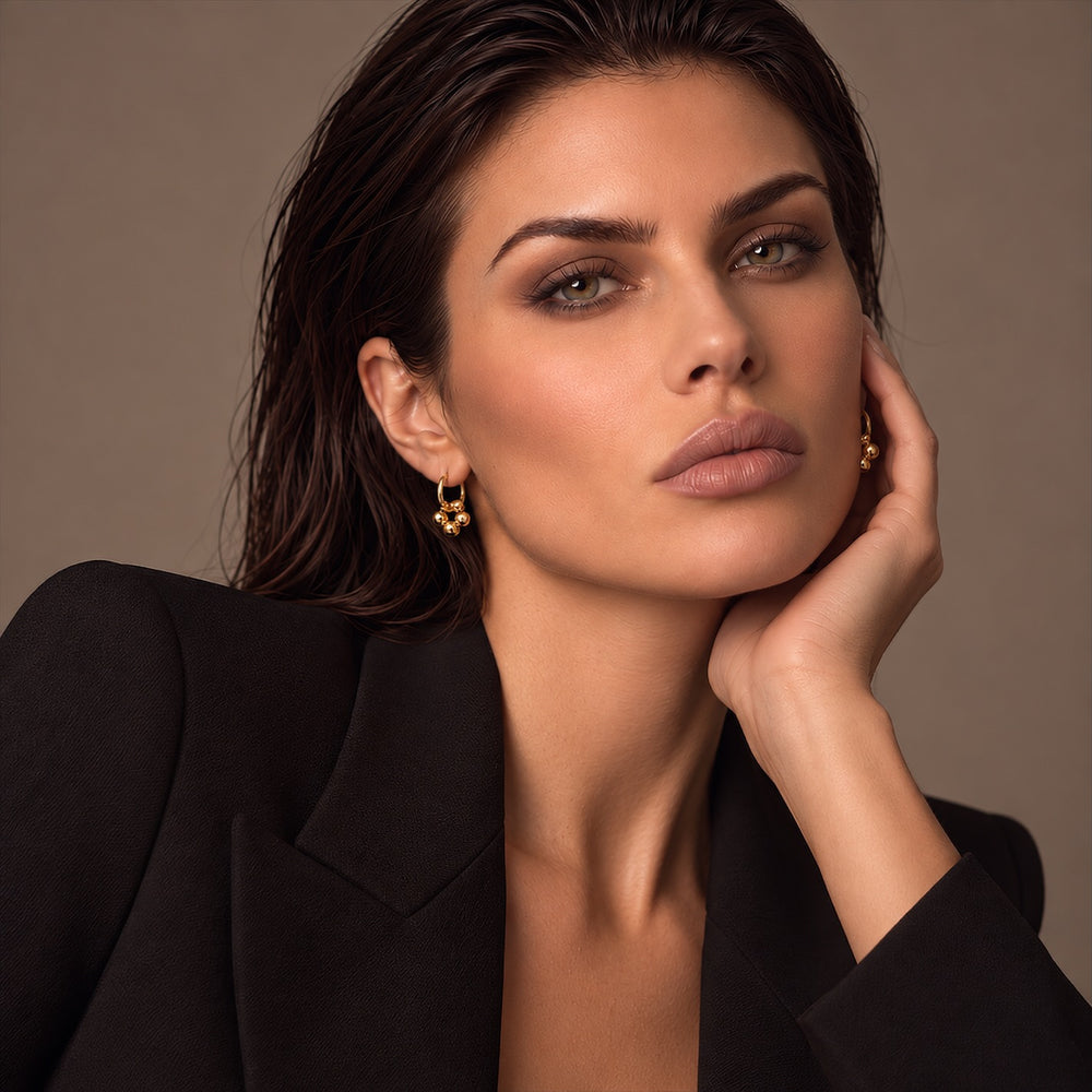 AZALEA SMALL Hoops - Gold / Roségold