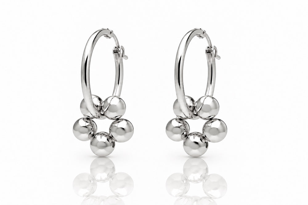 AZALEA BIG Hoops - Silber