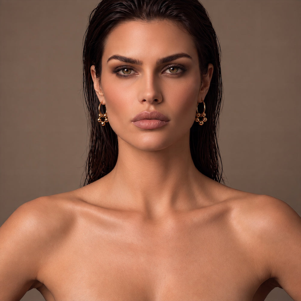 AZALEA BIG Hoops - Gold / Roségold