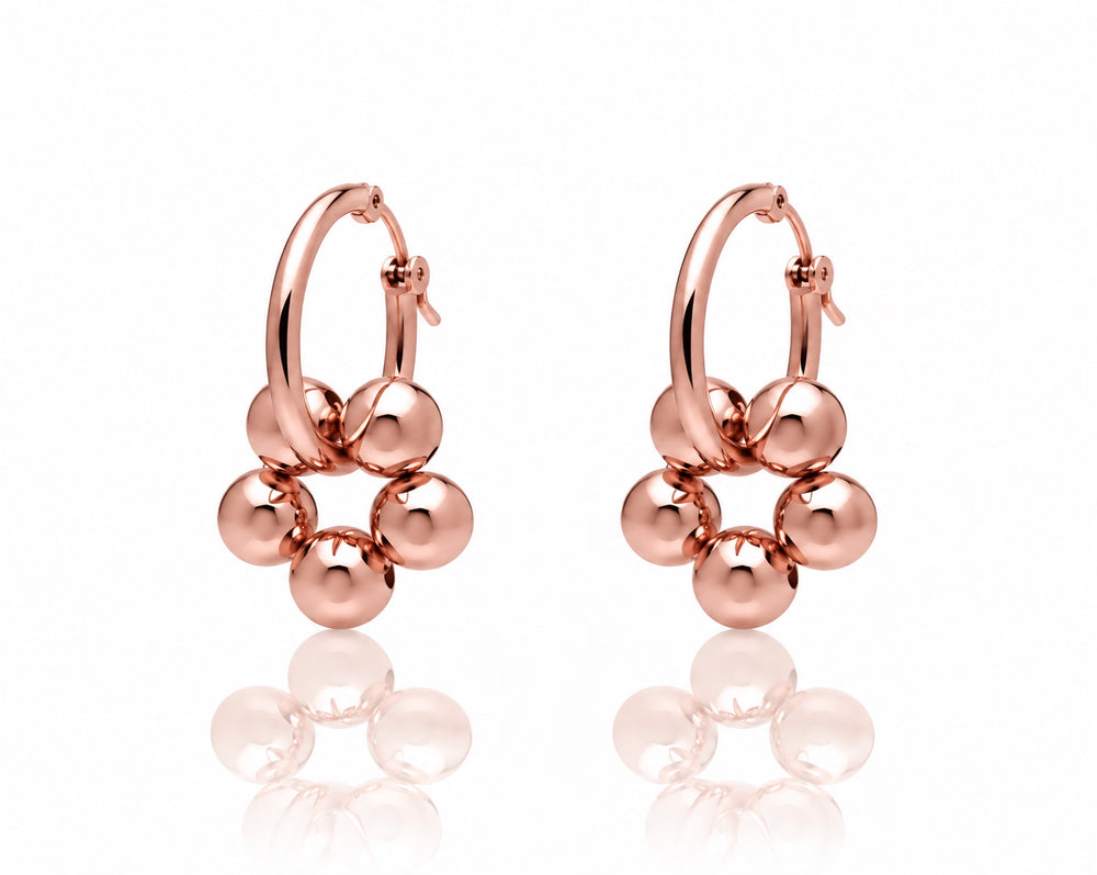 AZALEA SMALL Hoops - Gold / Roségold
