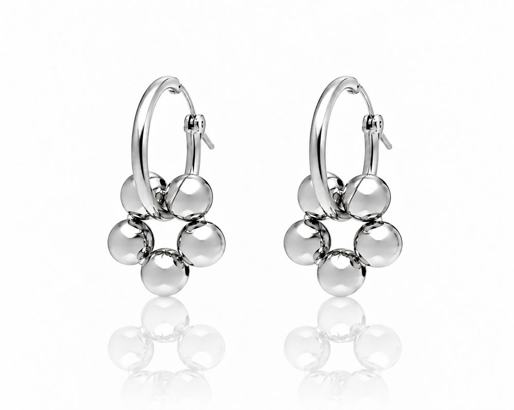 AZALEA SMALL Hoops - Silber