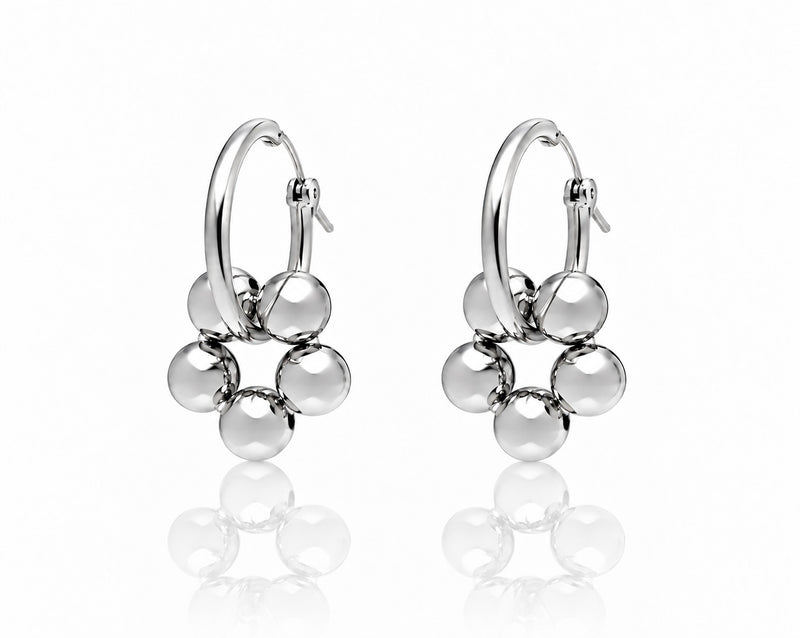 AZALEA SMALL Hoops - Silber