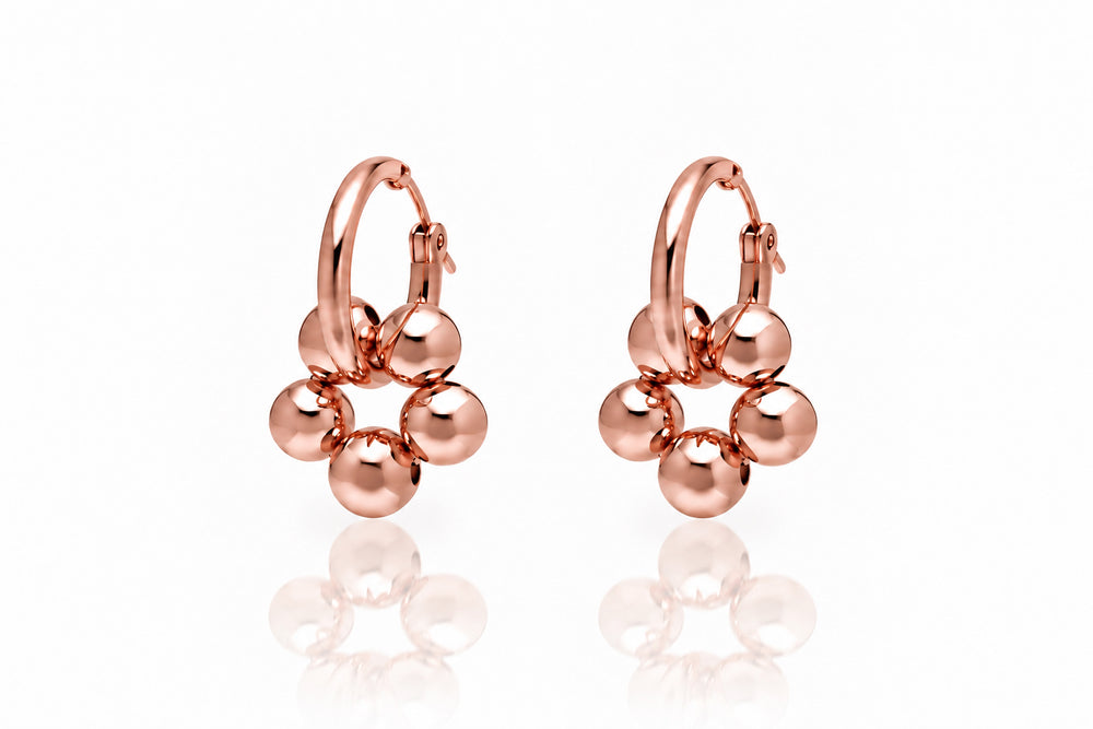 AZALEA SMALL Hoops - Gold / Roségold