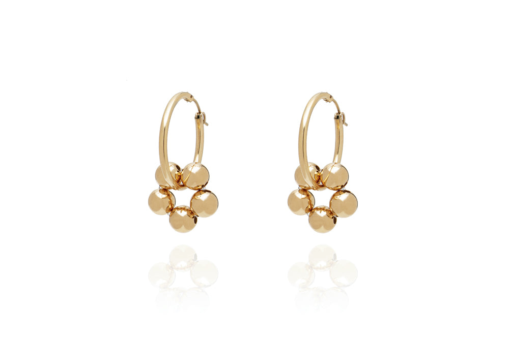 ABSOLUT AZALEA  Earring - Classic Hoops -versch. Grössen - Gold