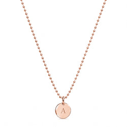 LOVE TAG CHAIN – Ball – 10mm – Roségold | Personalisierbar mit Gravur