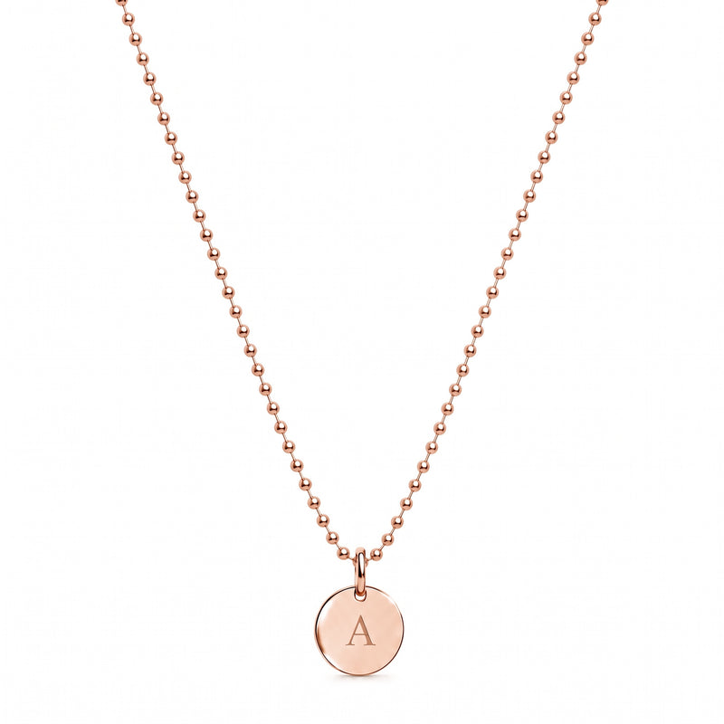 MY TAG MINI CHAIN – Ball – 10mm – Roségold | Personalisierbar mit Gravur