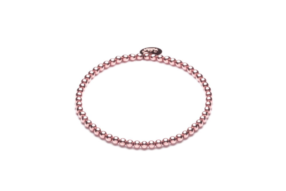 Kugelarmband 3mm - 14k Gold filled / 14k Roségold filled