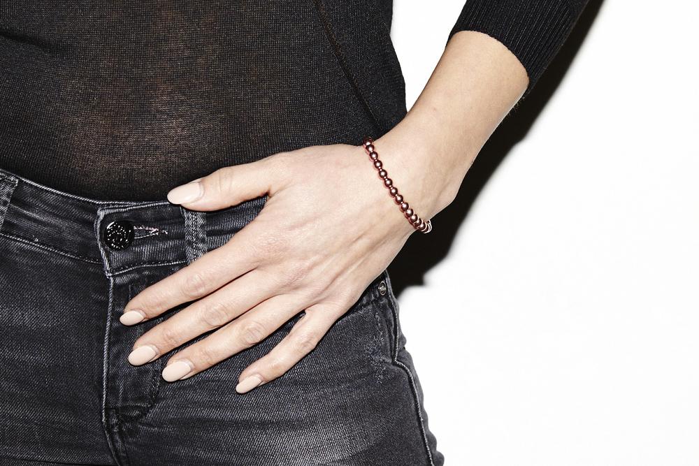 Kugelarmband 6mm - 14k Gold filled / 14k Roségold filled