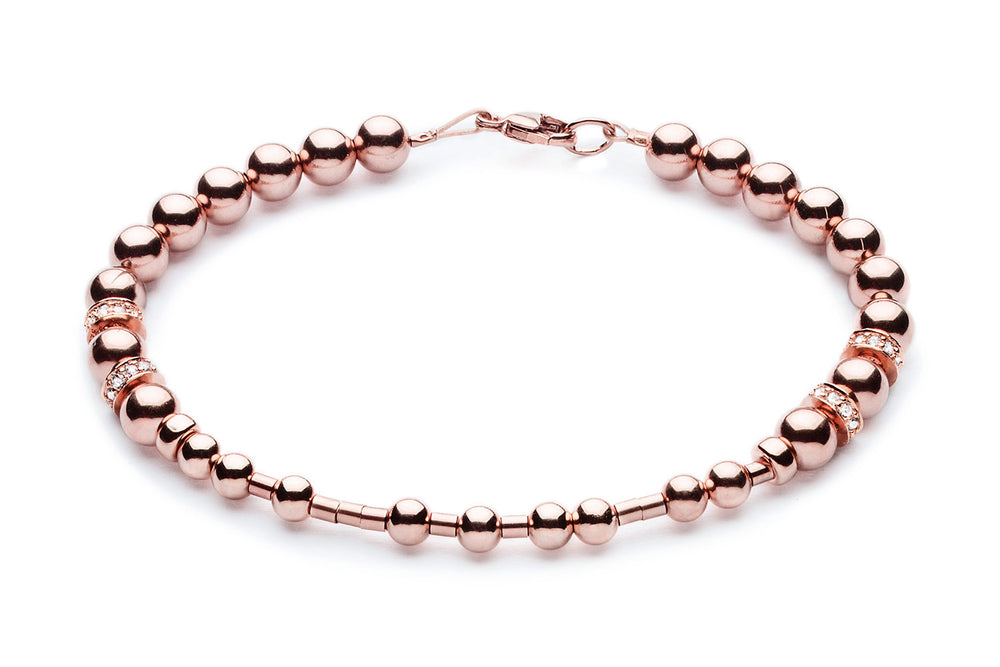 Kugelarmband/ Namensarmband • The Petite MORSE CODE LUXURY - 14k Gold filled /14k Roségold filled