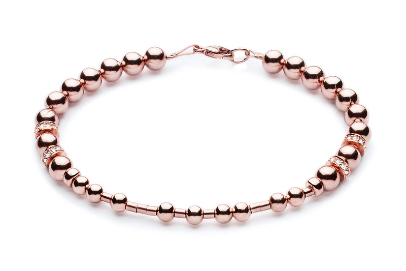 Kugelarmband/ Namensarmband • The Petite MORSE CODE LUXURY - 14k Gold filled /14k Roségold filled
