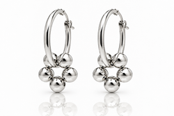 AZALEA BIG Hoops - Silber