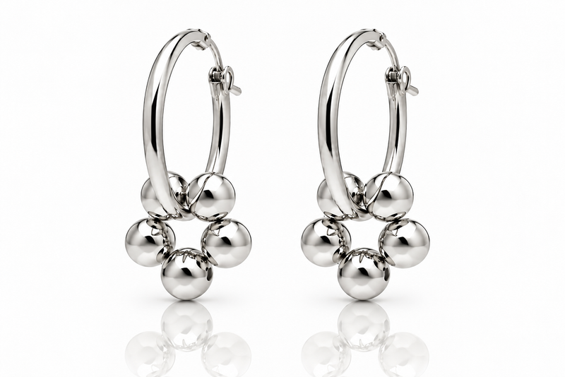 AZALEA BIG Hoops - Silber