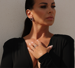 OSEANA Ouvert Earrings - Silber