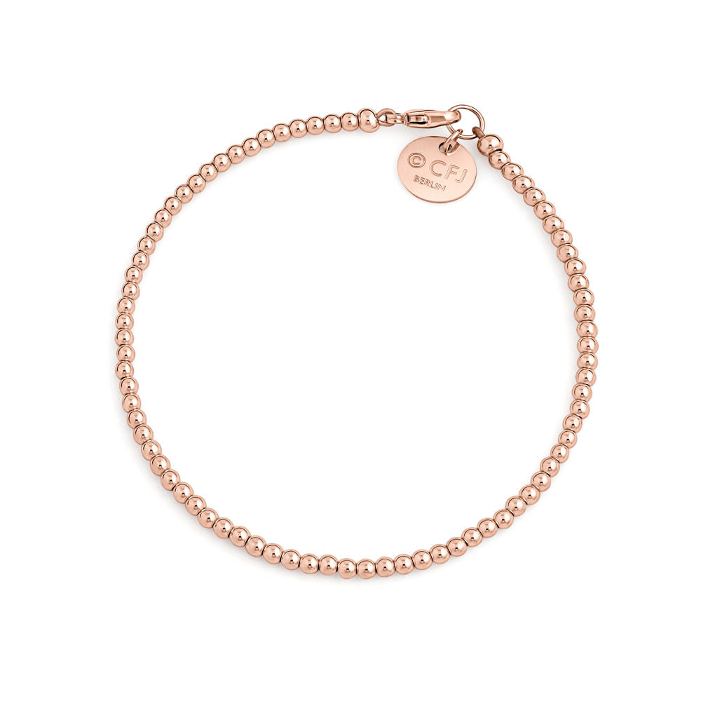 Feines Kugelarmband 2.5mm - 14k Gold filled / 14k Roségold filled