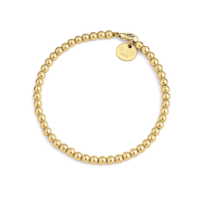 Kugelarmband 4mm - 14k Gold filled / 14k Roségold filled