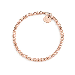 Kugelarmband 4mm - 14k Gold filled / 14k Roségold filled