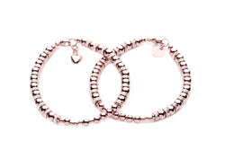 Kugelarmband/ Namensarmband • The MORSE CODE LUXURY • Couple • Roségold