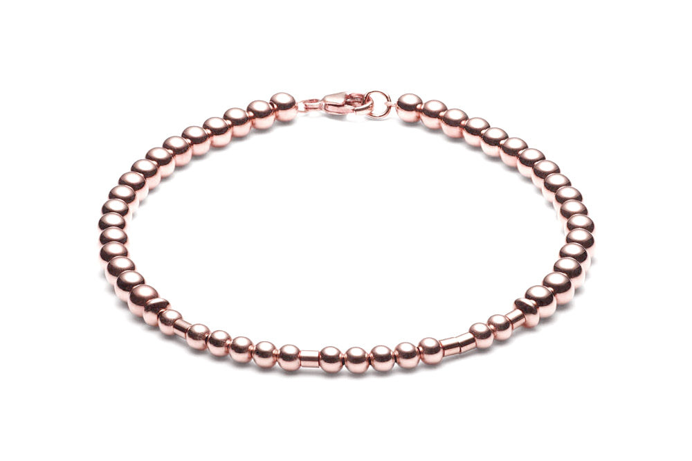 Kugelarmband/ Namensarmband - Morsecode - 14k Gold / 14k Roségold filled