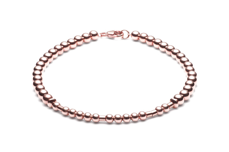 Kugelarmband/ Namensarmband - Morsecode - 14k Gold / 14k Roségold filled