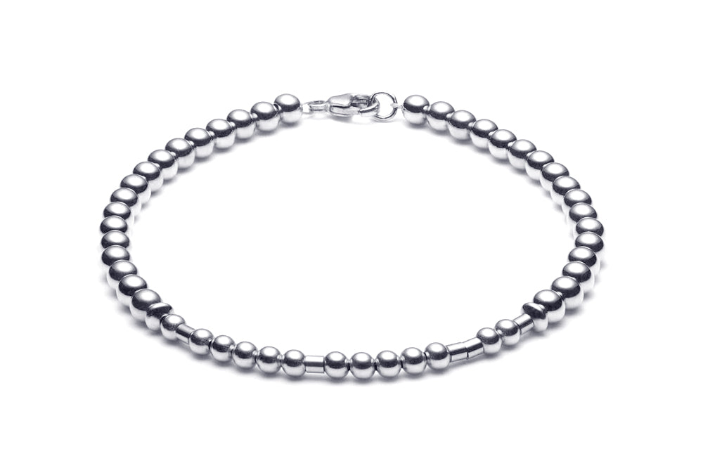 Kugelarmband/ Namensarmband • Morsecode • 925 Silber