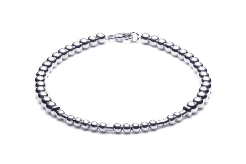 Kugelarmband/ Namensarmband • Morsecode • 925 Silber